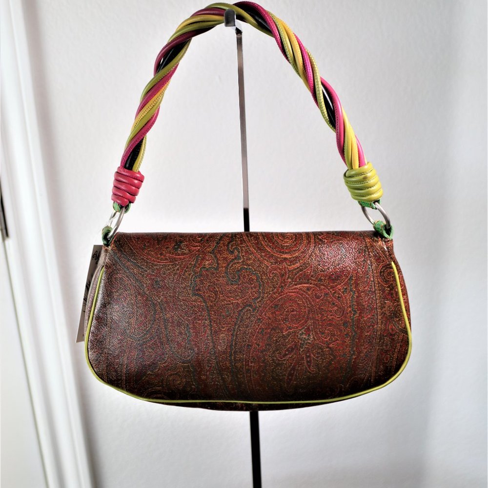 SOLD ETRO Multi-color Paisley Purse - Picture 5 of 16